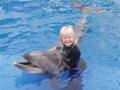 Swimming with the dolphins