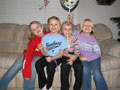 7th birthday slumber party (Riley, Allison, Taylor and Chelsea)